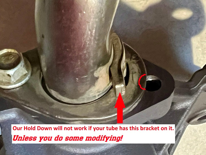 makes sure the oil pickup tube stays flush on the oil pump so the o ring doesn't leak