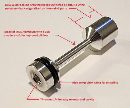 Oil System improvement LS Barbell 4.0 - Pickup Tube Hold Down - Bypass Delete